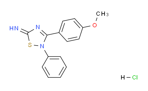 CAS No. 311814-78-5, 3-(4-methoxyphenyl)-2-phenyl-1,2,4-thiadiazol-5(2H)-imine hydrochloride