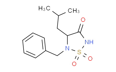 CAS No. 387859-83-8, 4-(2-Methylpropyl)-5-benzyl-1,2,5-thiadiazolidine-1,1,3-trione