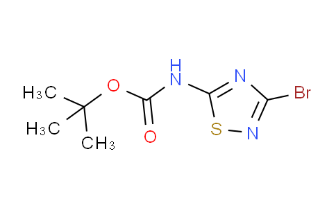 CAS No. 1101173-94-7, tert-Butyl (3-bromo-1,2,4-thiadiazol-5-yl)carbamate