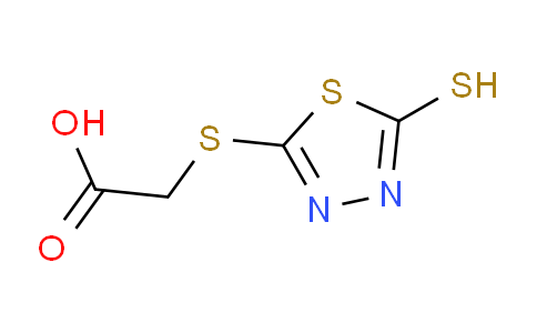 CAS No. 53723-88-9, (5-Mercapto-1,3,4-thiadiazol-2-ylthio)acetic acid