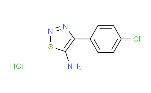 CAS No. 1185292-71-0, 4-(4-Chlorophenyl)-1,2,3-thiadiazol-5-amine hydrochloride