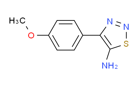 CAS No. 115842-95-0, 4-(4-Methoxyphenyl)-1,2,3-thiadiazol-5-amine