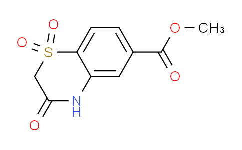 CAS No. 702669-47-4, Methyl 3-oxo-3,4-dihydro-2H-1,4-benzothiazine-6-carboxylate 1,1-dioxide