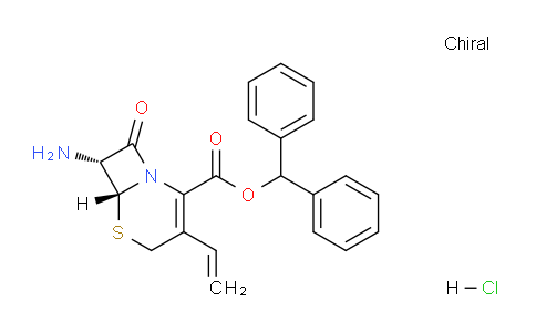 CAS No. 79349-67-0, benzhydryl (6R,7R)-7-amino-8-oxo-3-vinyl-5-thia-1-azabicyclo[4.2.0]oct-2-ene-2-carboxylate hydrochloride