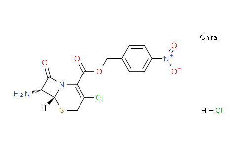 CAS No. 53483-70-8, 4-nitrobenzyl (6R,7R)-7-amino-3-chloro-8-oxo-5-thia-1-azabicyclo[4.2.0]oct-2-ene-2-carboxylate hydrochloride