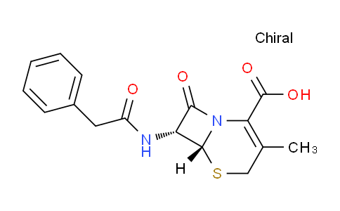 CAS No. 27255-72-7, (6R,7R)-3-methyl-8-oxo-7-(2-phenylacetamido)-5-thia-1-azabicyclo[4.2.0]oct-2-ene-2-carboxylic acid
