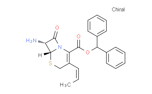 CAS No. 106447-41-0, (6R,7R)-Benzhydryl 7-amino-8-oxo-3-((Z)-prop-1-en-1-yl)-5-thia-1-azabicyclo[4.2.0]oct-2-ene-2-carboxylate