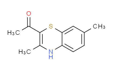 CAS No. 76273-52-4, 1-(3,7-Dimethyl-4H-1,4-benzothiazin-2-yl)ethanone