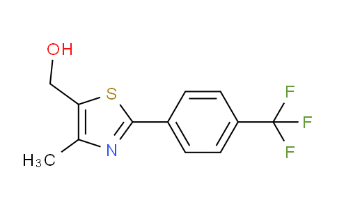 CAS No. 317318-96-0, (4-Methyl-2-[4-(trifluoromethyl)phenyl]-1,3-thiazol-5-yl)methanol
