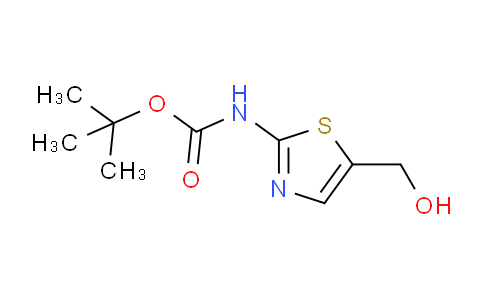 CAS No. 1001419-37-9, tert-butyl N-[5-(hydroxymethyl)-1,3-thiazol-2-yl]carbamate