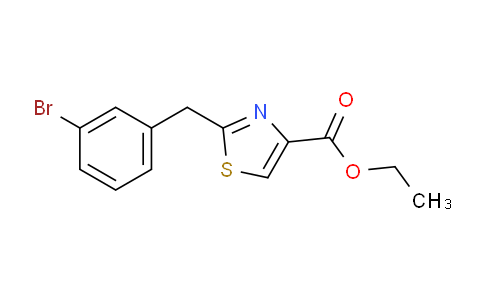 CAS No. 954241-25-9, Ethyl 2-(3-bromobenzyl)thiazole-4-carboxylate