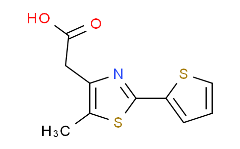 CAS No. 924868-89-3, 2-(5-Methyl-2-(thiophen-2-yl)thiazol-4-yl)acetic acid
