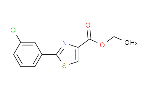 CAS No. 132089-34-0, ethyl 2-(3-chlorophenyl)thiazole-4-carboxylate