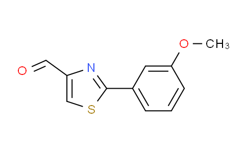 CAS No. 749902-11-2, 2-(3-methoxyphenyl)thiazole-4-carbaldehyde