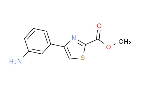 CAS No. 885279-72-1, methyl 4-(3-aminophenyl)thiazole-2-carboxylate
