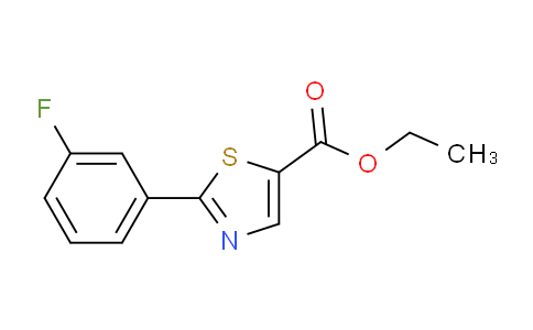 CAS No. 886369-79-5, ethyl 2-(3-fluorophenyl)thiazole-5-carboxylate