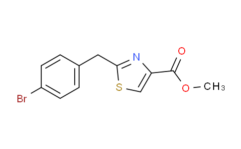 CAS No. 885279-50-5, methyl 2-(4-bromobenzyl)thiazole-4-carboxylate