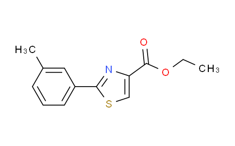 CAS No. 132089-33-9, ethyl 2-m-tolylthiazole-4-carboxylate