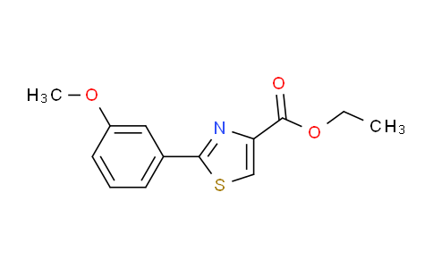 CAS No. 115299-08-6, ethyl 2-(3-methoxyphenyl)thiazole-4-carboxylate