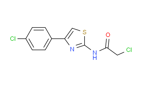 CAS No. 6125-31-1, 2-chloro-N-[4-(4-chlorophenyl)-1,3-thiazol-2-yl]acetamide