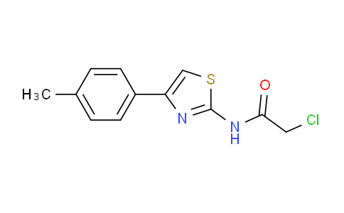 CAS No. 6081-87-4, 2-chloro-N-[4-(4-methylphenyl)-1,3-thiazol-2-yl]acetamide