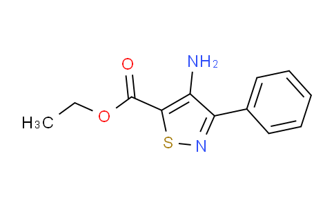 CAS No. 65237-13-0, ethyl 4-amino-3-phenylisothiazole-5-carboxylate
