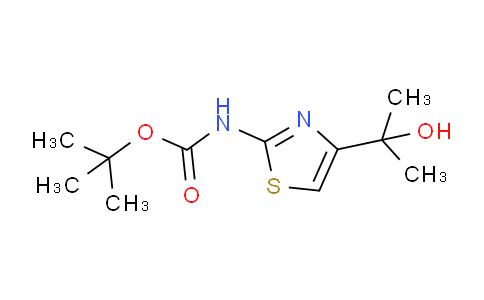 CAS No. 876756-13-7, tert-butyl (4-(2-hydroxypropan-2-yl)thiazol-2-yl)carbamate