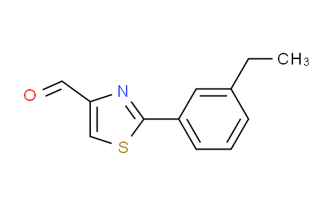 CAS No. 885279-08-3, 2-(3-ethylphenyl)thiazole-4-carbaldehyde