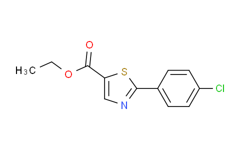 CAS No. 886369-30-8, ethyl 2-(4-chlorophenyl)thiazole-5-carboxylate