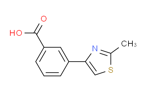 CAS No. 28077-41-0, 3-(2-methylthiazol-4-yl)benzoic acid
