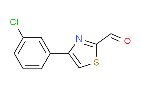 CAS No. 383142-59-4, 4-(3-chlorophenyl)thiazole-2-carbaldehyde