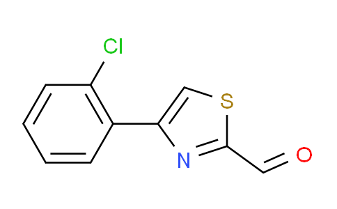 CAS No. 383142-61-8, 4-(2-chlorophenyl)thiazole-2-carbaldehyde