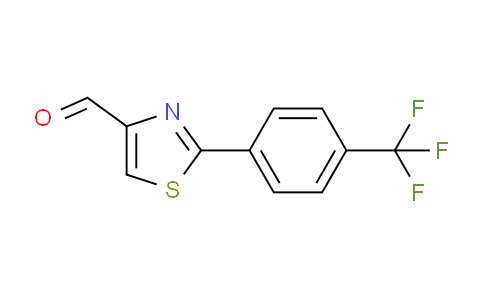 CAS No. 174006-70-3, 2-(4-(trifluoromethyl)phenyl)thiazole-4-carbaldehyde