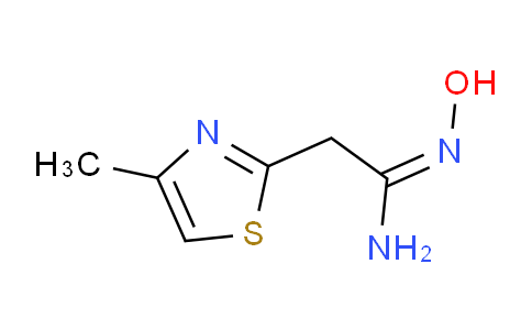 CAS No. 875164-25-3, (E)-N'-hydroxy-2-(4-methylthiazol-2-yl)acetimidamide