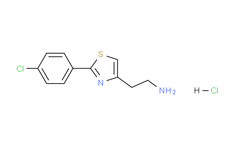 CAS No. 1187830-55-2, 2-(2-(4-chlorophenyl)thiazol-4-yl)ethan-1-amine hydrochloride