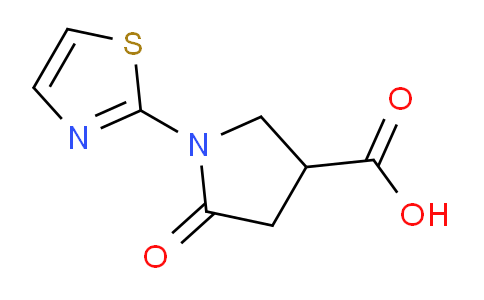 CAS No. 914637-54-0, 5-oxo-1-(thiazol-2-yl)pyrrolidine-3-carboxylic acid