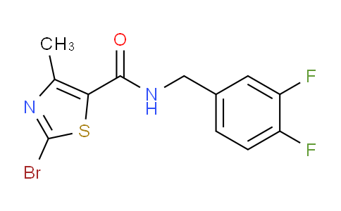 CAS No. 1072806-42-8, 2-bromo-N-(3,4-difluorobenzyl)-4-methylthiazole-5-carboxamide