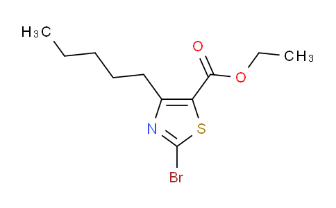 CAS No. 1206908-43-1, ethyl 2-bromo-4-pentylthiazole-5-carboxylate