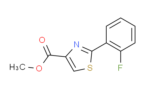 CAS No. 1221403-87-7, methyl 2-(2-fluorophenyl)thiazole-4-carboxylate