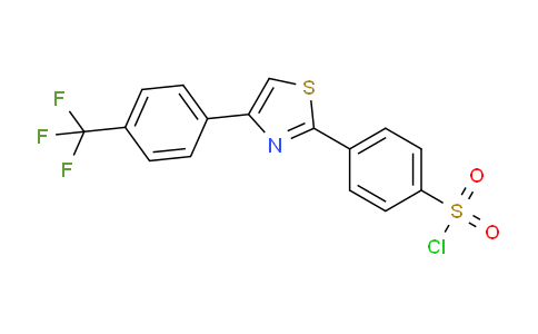CAS No. 446883-84-7, 4-(4-(4-(trifluoromethyl)phenyl)thiazol-2-yl)benzenesulfonyl chloride