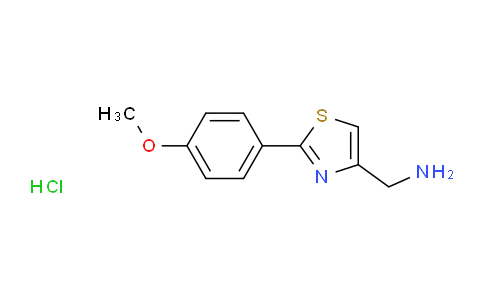 CAS No. 858009-33-3, (2-(4-methoxyphenyl)thiazol-4-yl)methanamine hydrochloride