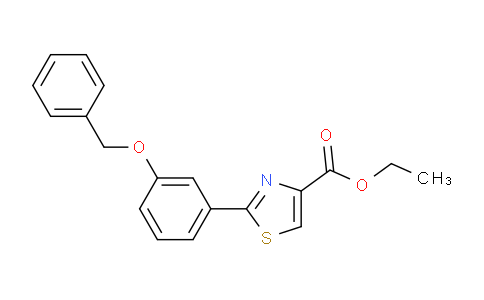 CAS No. 885278-60-4, ethyl 2-(3-(benzyloxy)phenyl)thiazole-4-carboxylate