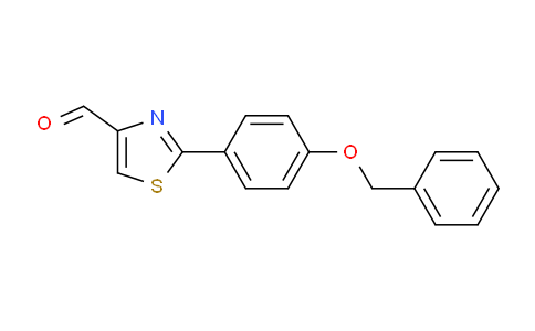 CAS No. 885278-93-3, 2-(4-(benzyloxy)phenyl)thiazole-4-carbaldehyde