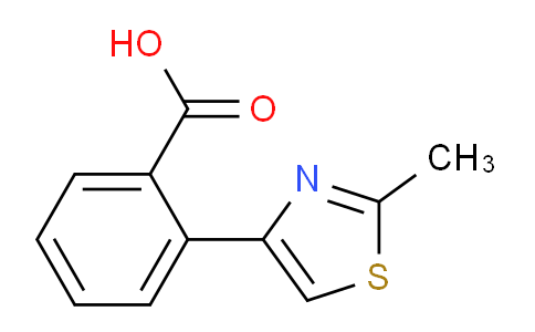 CAS No. 65032-66-8, 2-(2-Methyl-1,3-thiazol-4-yl)benzoic acid