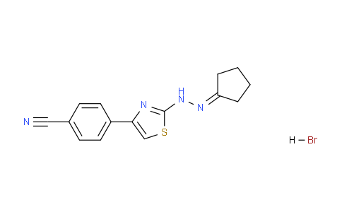 CAS No. 1622921-15-6, 4-(2-(2-cyclopentylidenehydrazinyl)thiazol-4-yl)benzonitrile hydrobromide