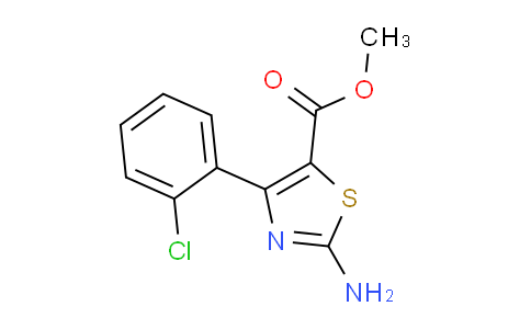 CAS No. 1065074-40-9, Methyl 2-amino-4-(2-chlorophenyl)thiazole-5-carboxylate