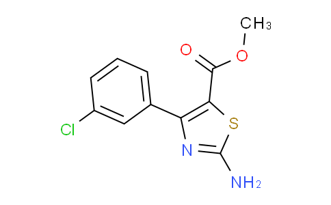 CAS No. 1065074-45-4, Methyl 2-amino-4-(3-chlorophenyl)thiazole-5-carboxylate