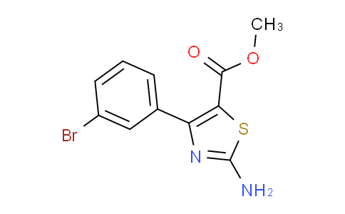 CAS No. 1065074-63-6, Methyl 2-amino-4-(3-bromophenyl)thiazole-5-carboxylate