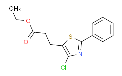 CAS No. 1204423-36-8, ethyl 3-(4-chloro-2-phenylthiazol-5-yl)propanoate