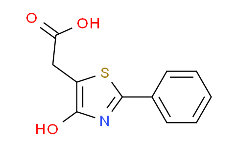 CAS No. 133834-03-4, 2-(4-Hydroxy-2-phenyl-1,3-thiazol-5-yl)acetic acid